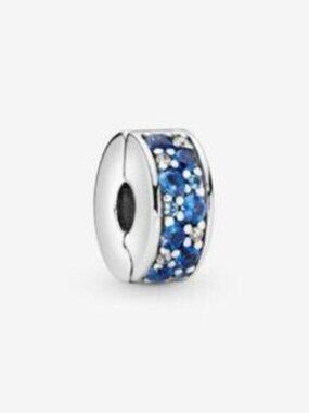 Pandora Blue Pav�� Clip Charm